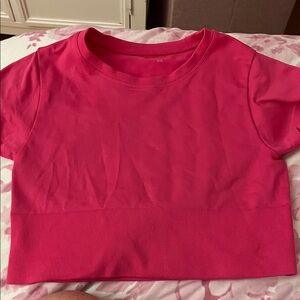 Vibrant Pink Short Sleeve Top